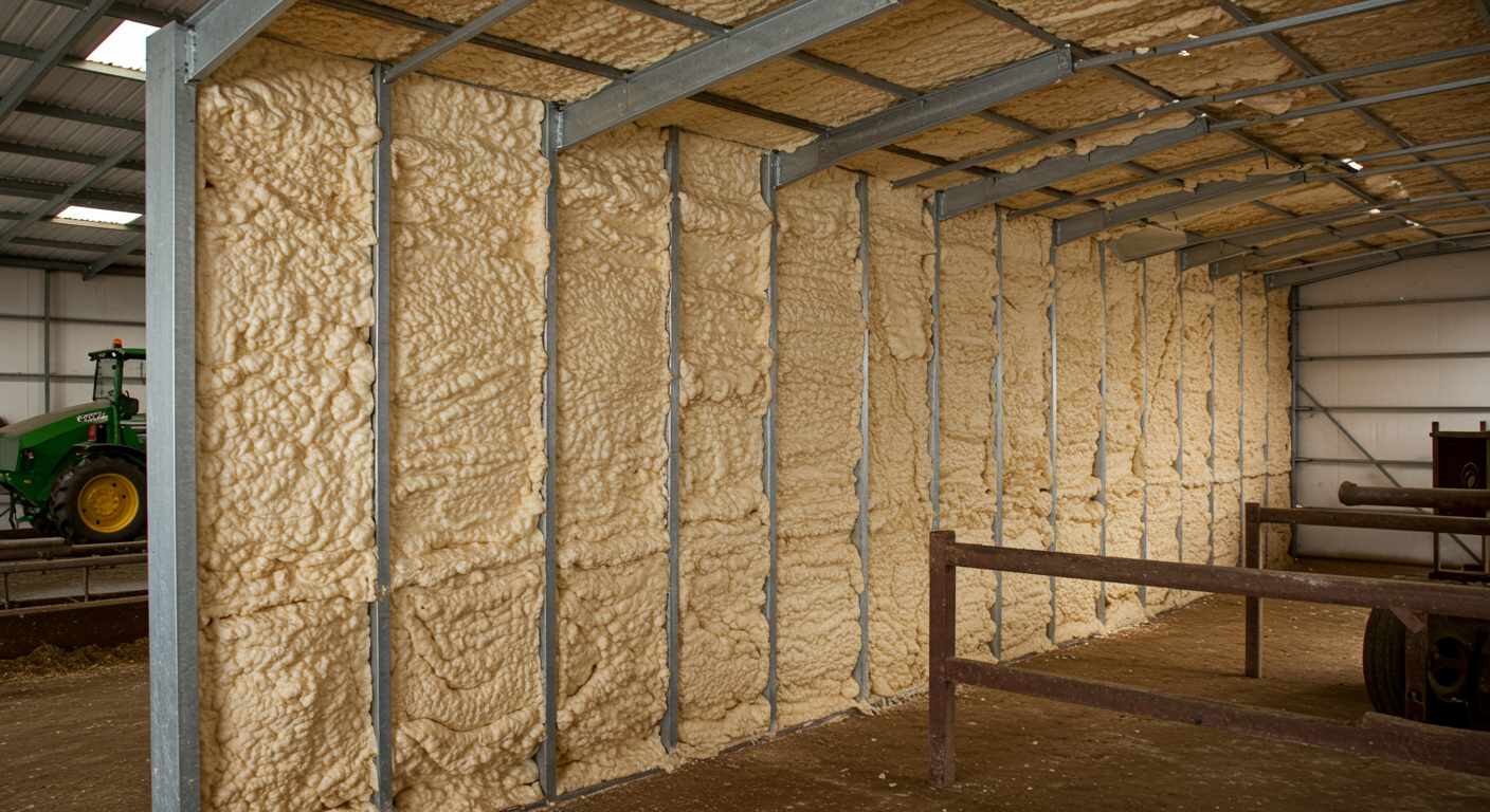 Why Is Spray Foam Insulation Ideal for Barns and Livestock Shelters